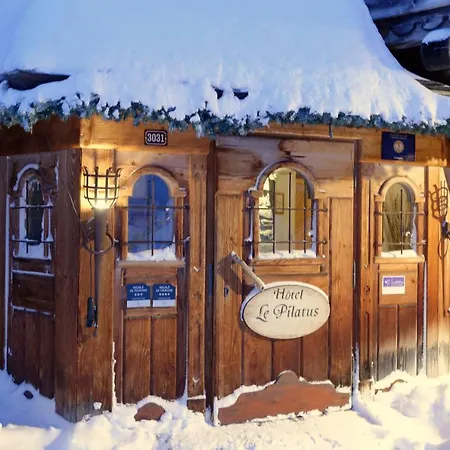 公寓式酒店 3 Etoiles -restaurant Le Pilatus 谷雪维尔